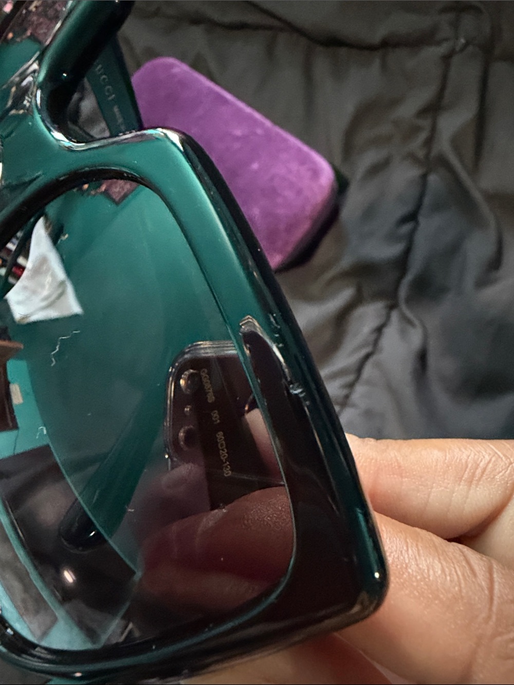 GUCCI Black Square Oversized Sunglasses - Picture 8 of 9